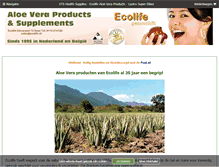 Tablet Screenshot of ecolife-shop.nl